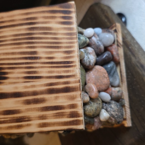 Stone Decorated Handmade Birdhouse - Picture 3 of 9